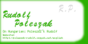 rudolf poleszak business card